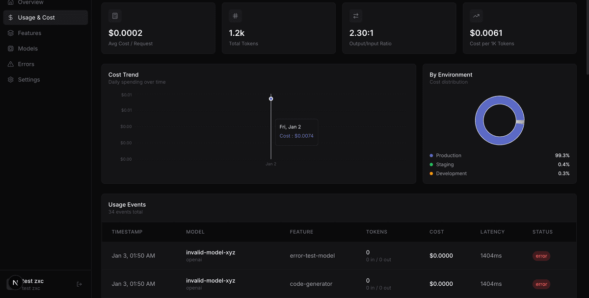 Cost & Usage Analytics